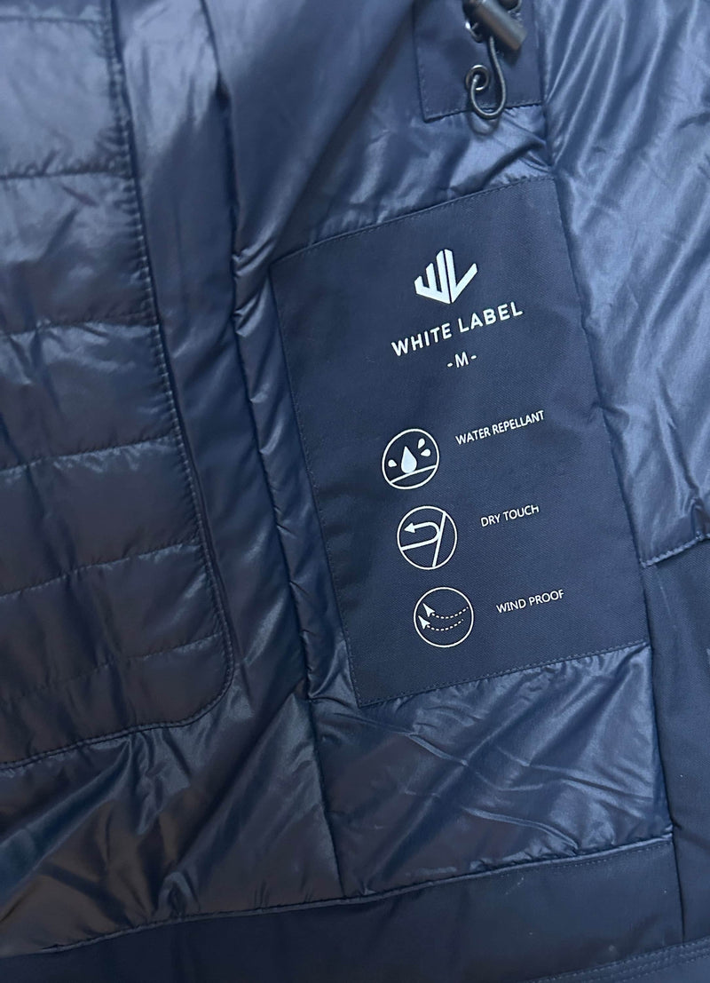 White Label Mens Riley Parka Coat Navy Northern Ireland Belfast