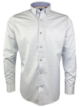 White Label Men’s Shirt Tapered Fit White/Blue Motorbike
