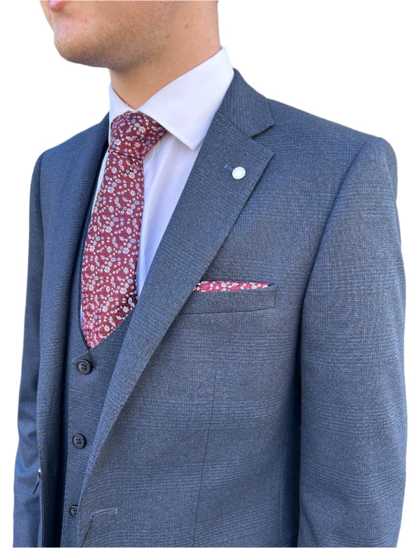 White Label Mix & Match Suit Navy Check Northern Ireland Belfast