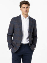 White Label Tapered Fit Brown Overcheck Jacket Northern Ireland