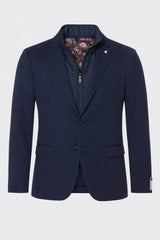 White Label Tapered Fit Jackson Sports Jacket With Gilet Insert Navy