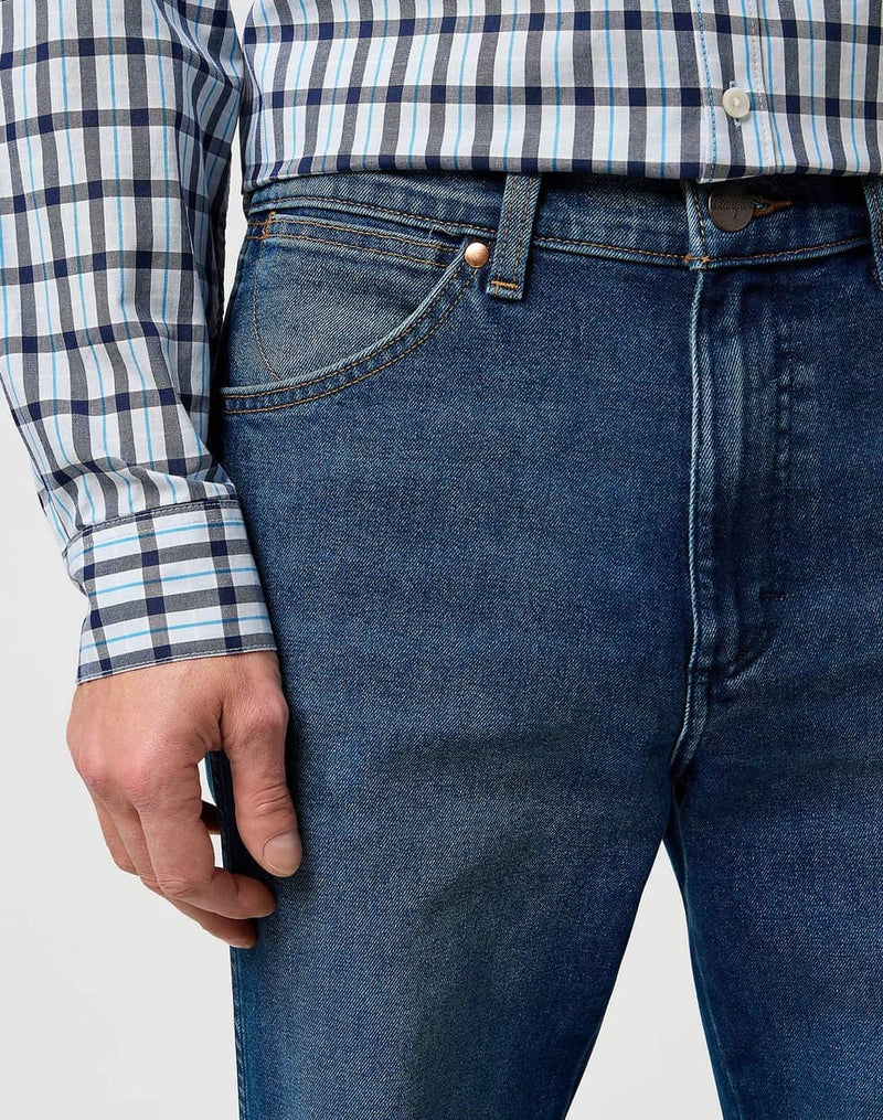 Wrangler Wrancher Old Habits Bootcut Jeans Blue Northern Ireland