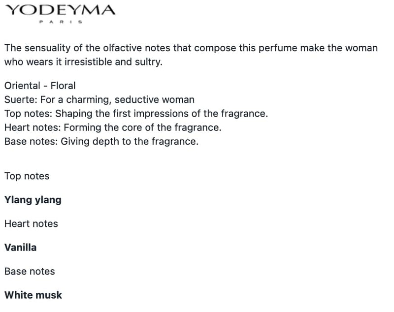 Yodeyma Suerte 50ml Womens Perfume - Inspired By Pure XS Lady (Paco Rabanne)